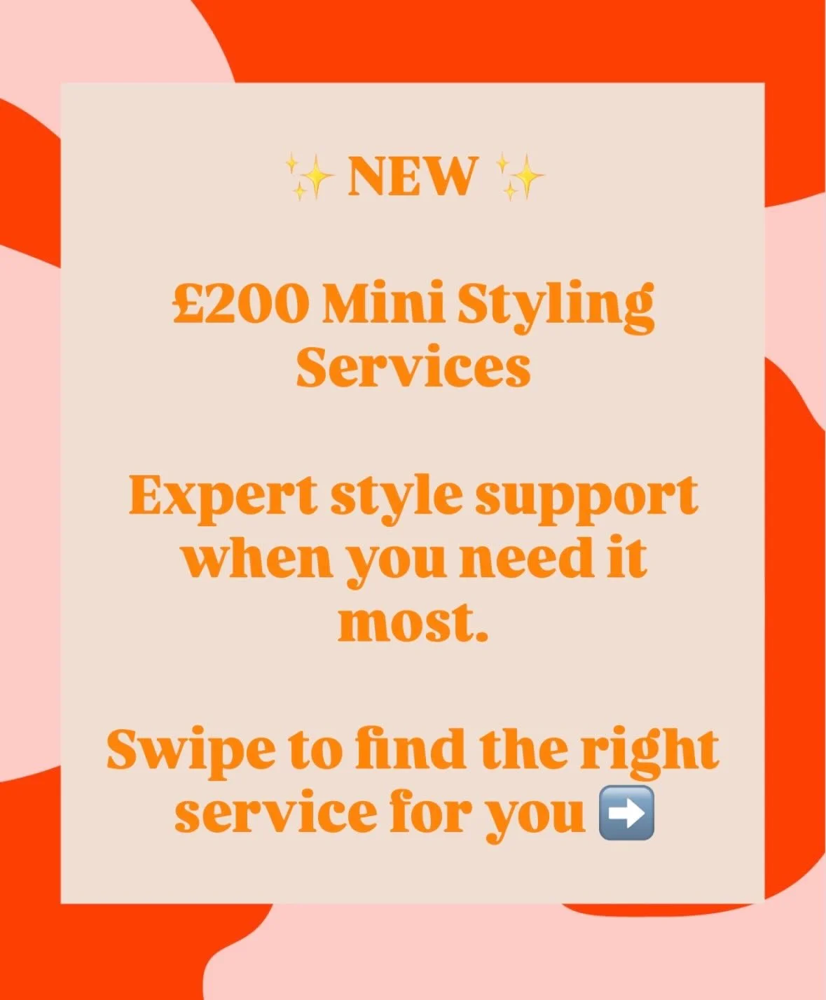 ✨ NEW &pound;200 MINI STYLING SERVICES ✨

Need a little style support without committing to a full transformation?

I&rsquo;ve launched two new services designed to help you feel more confident in your clothes:

👗 Mini Wardrobe Detox
Declutter, orga