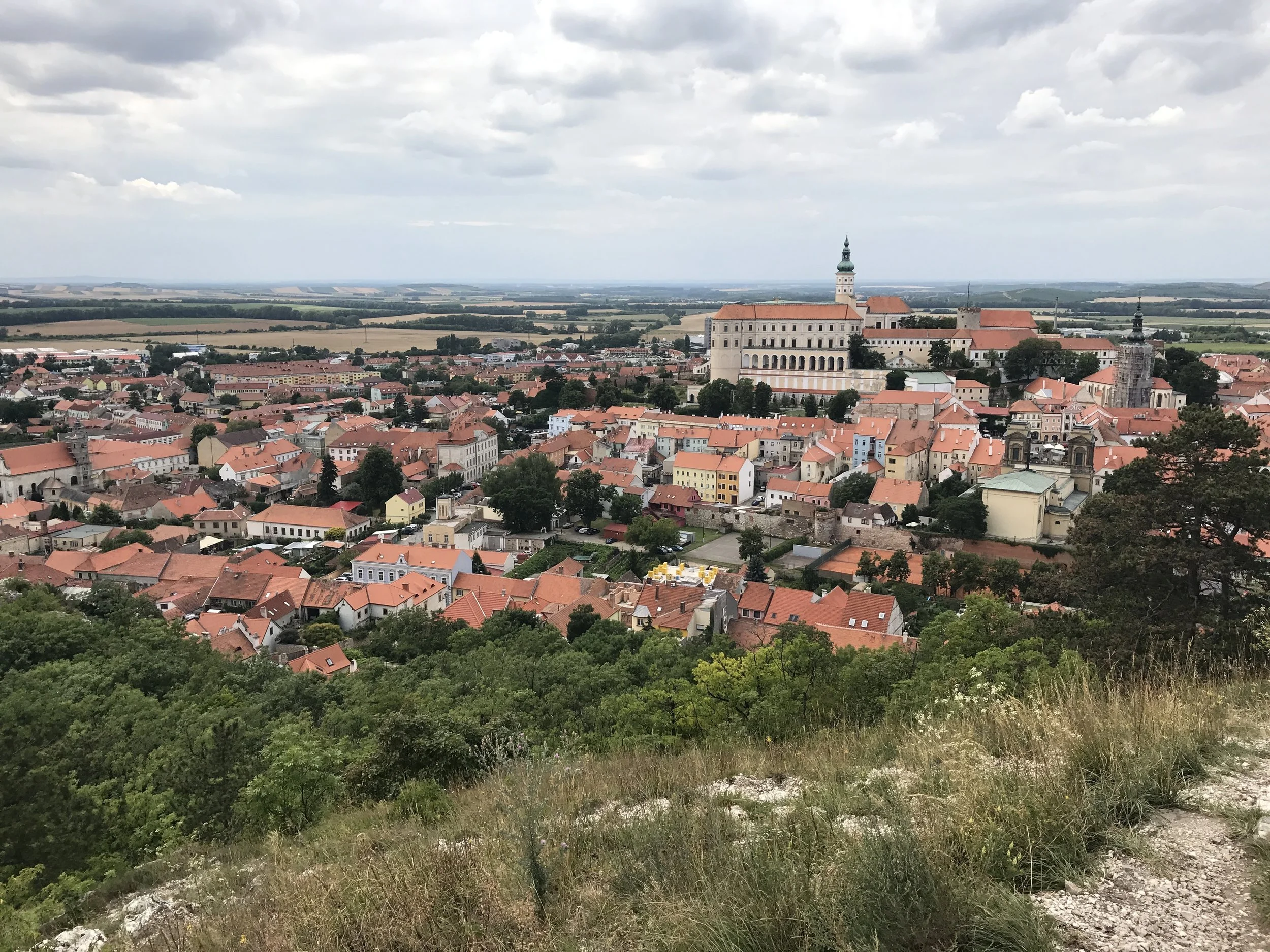 Это Микулов. Здесь можно сделать прекрасную карьеру в области туризма. Допустим, продавать селфи-палки.