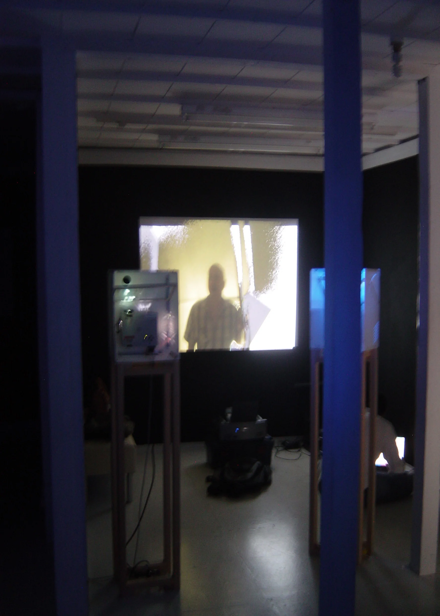 Fig.22 - 'Intangible Spaces' Nathan Cohen Tokyo projectors and interactive video set up