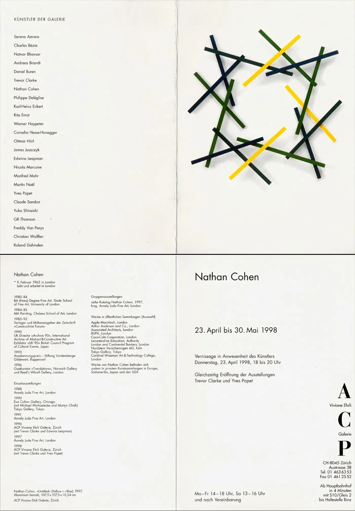 1998 ACP Viviane Ehrli Galerie, Zürich, CH
