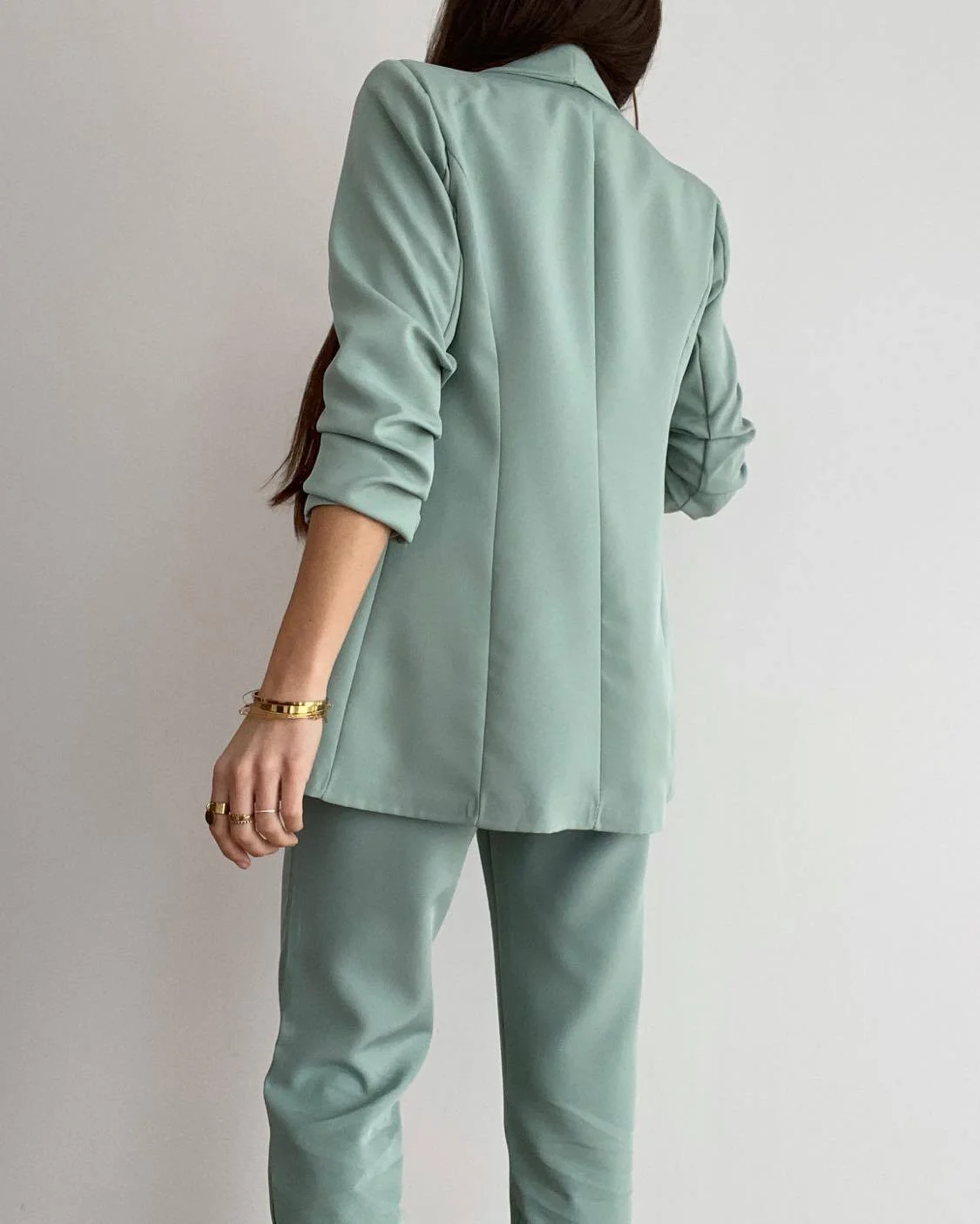 ensemble tailleur vert