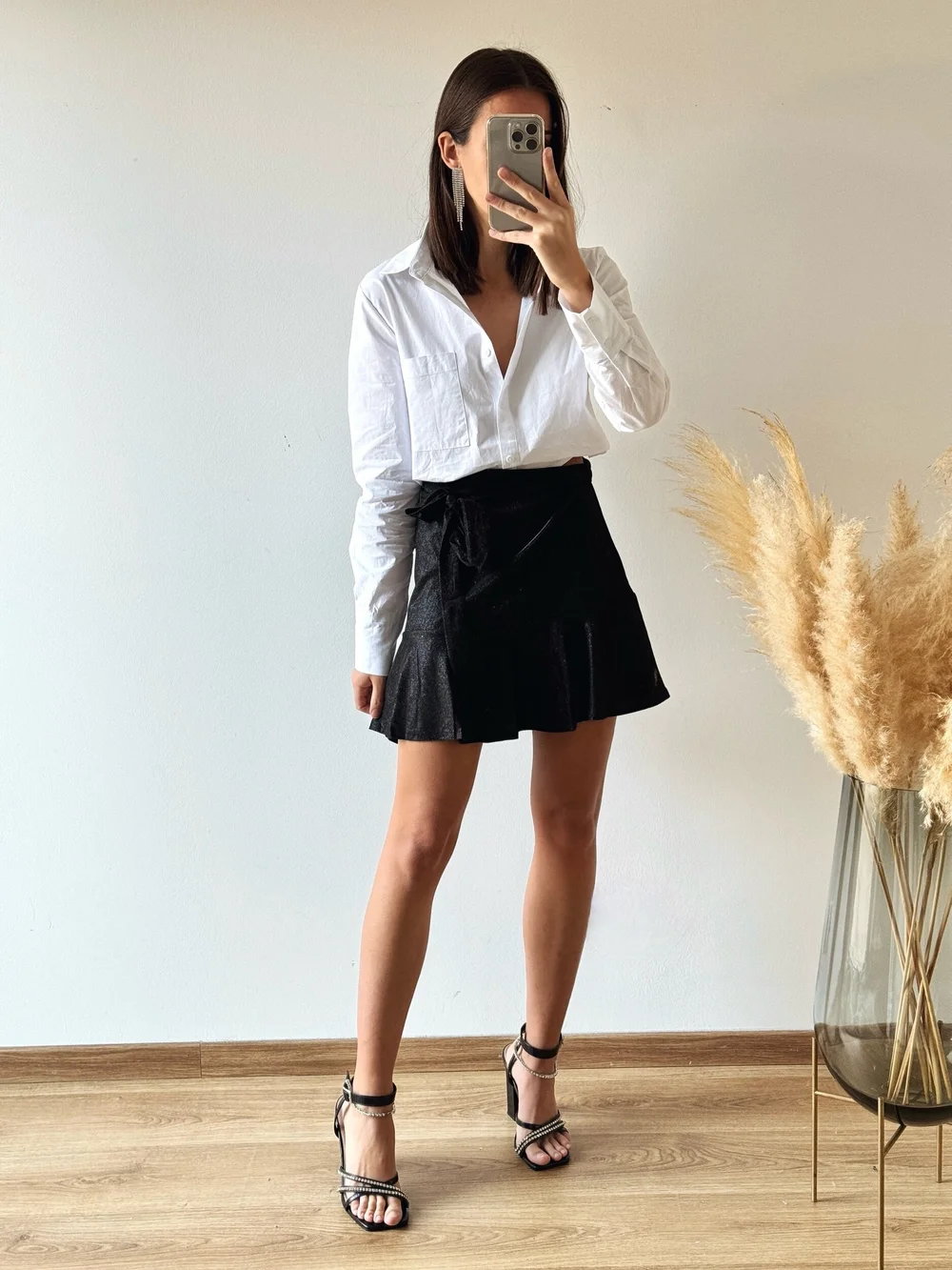 Jupe Fille Justice Taille 14 - Noire Et Rose à Paillettes, Flare, Pour La Danse