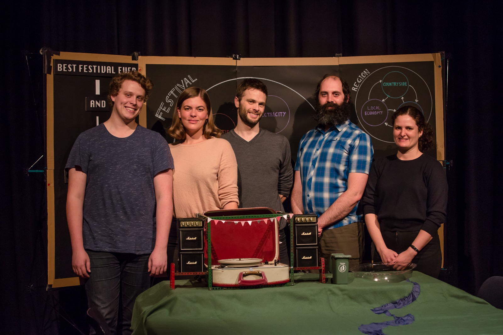 Nathan Harrison, Rachel Roberts, David Finnigan, David Shaw and Nikki Kennedy