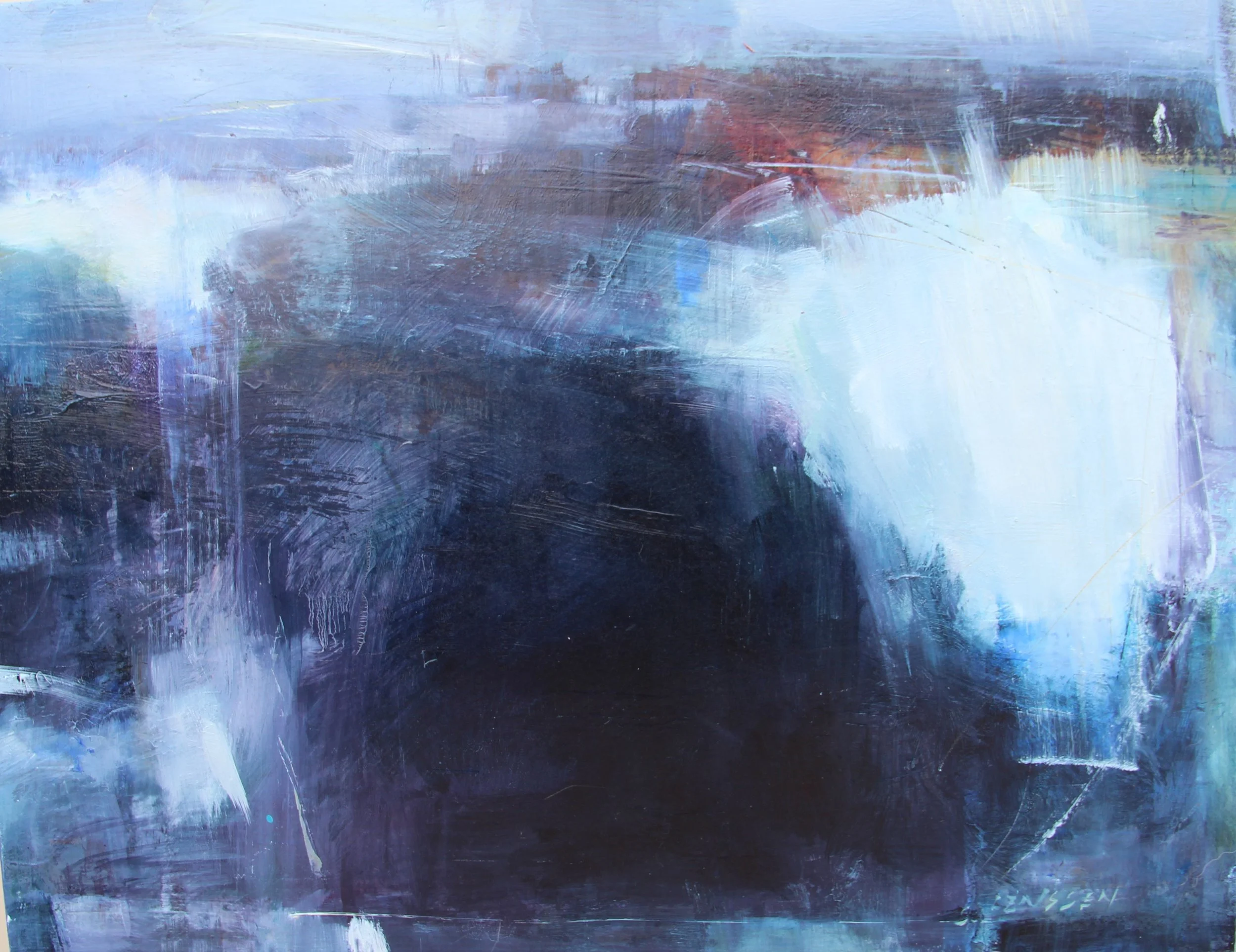 WATER SERIES 32 / OIL ON CANVAS / 20 X 24 IN / AVAILABLE (Copy)