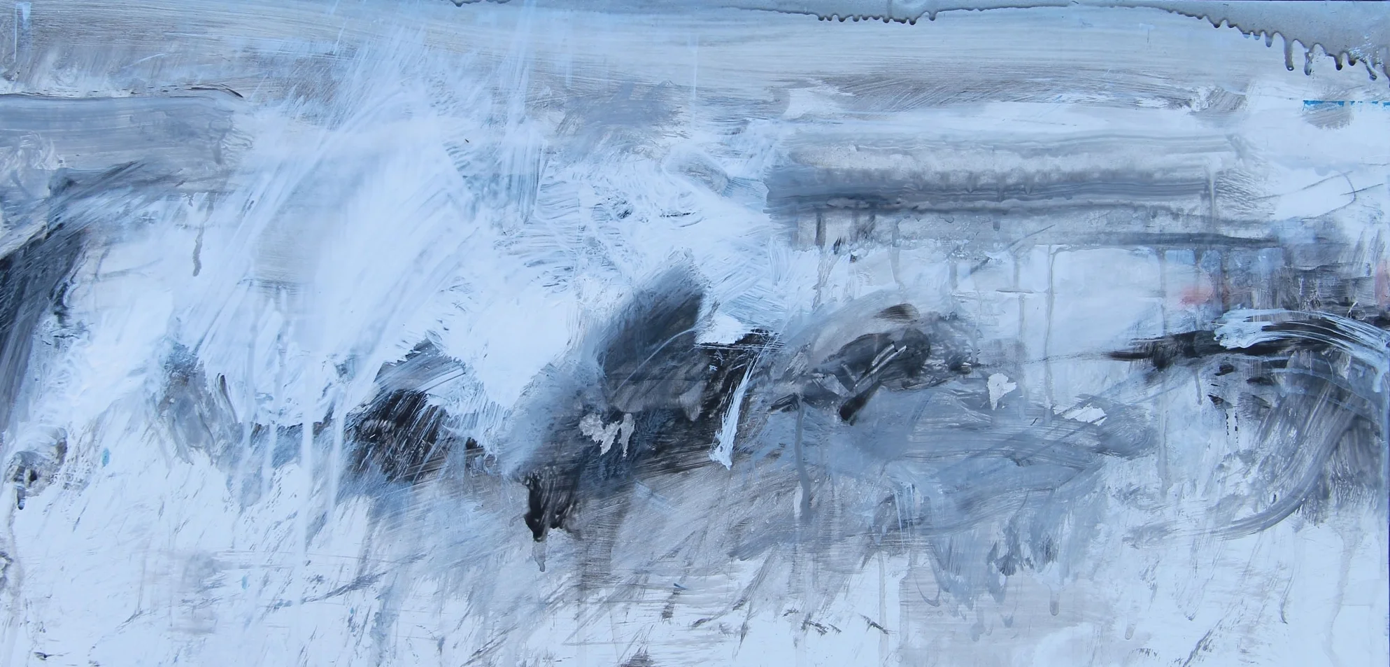 WATER SERIES 16 / OIL ON BOARD / 12 X 24 IN / SOLD (Copy)