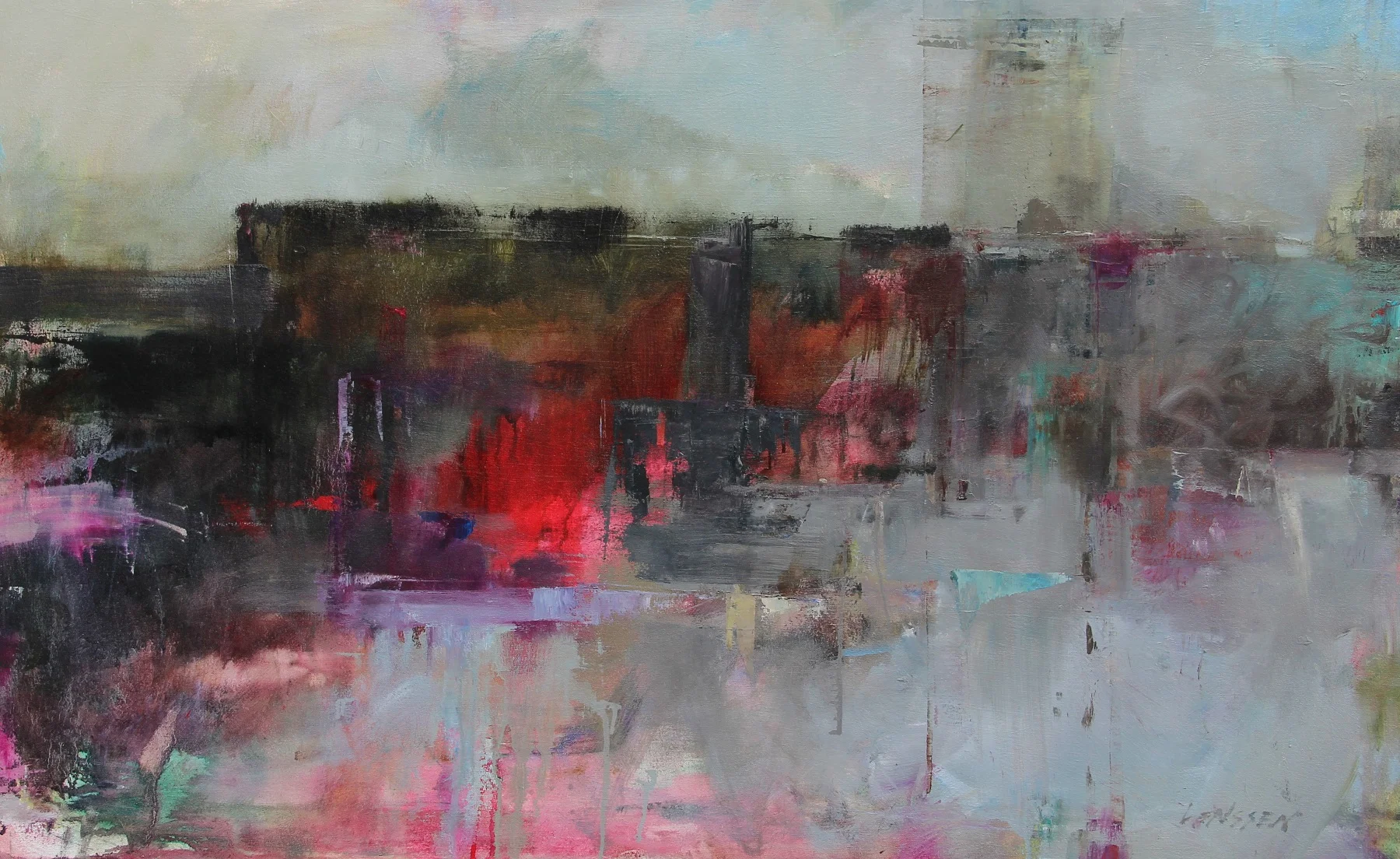 INDUSTRIAL PARKWAY / OIL ON CANVAS / 36 X 48 IN / AVAILABLE (Copy)