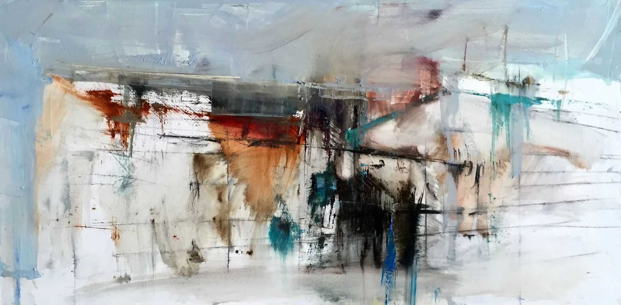 LIME QUARRY / OIL ON BOARD / 12 X 24 IN / SOLD (Copy)