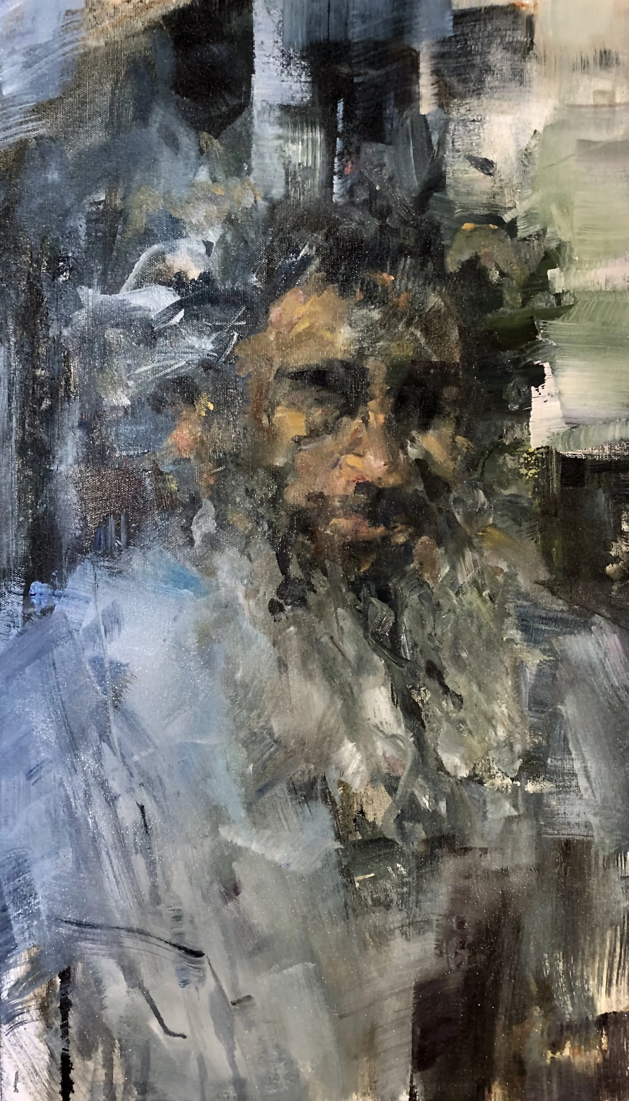 WILD & WOOLLY / OIL ON BOARD / 24 X 12 IN / SOLD (Copy)