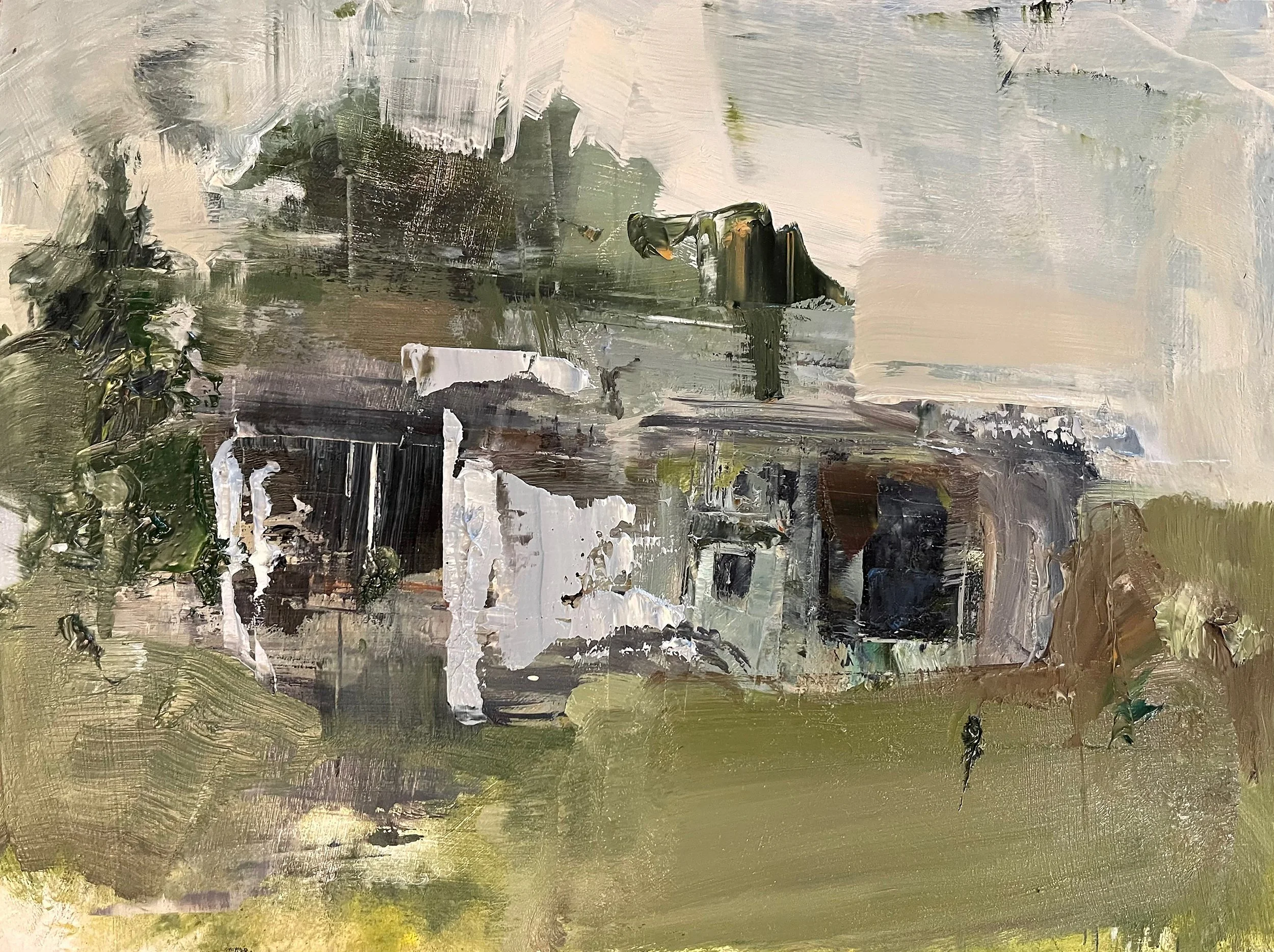 DWELLING / 9 X 12 / OIL ON BOARD / SOLD (Copy)