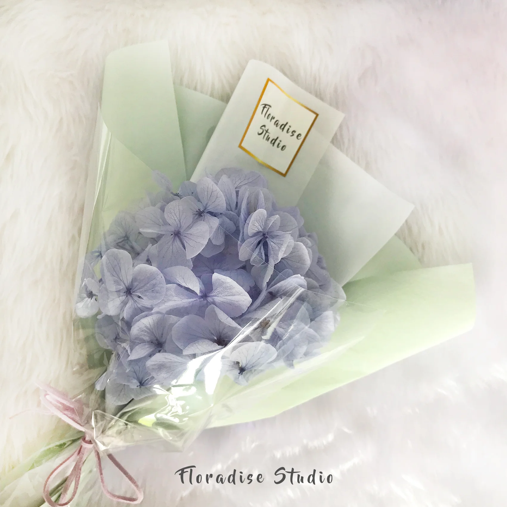 purple preserved hydrangea