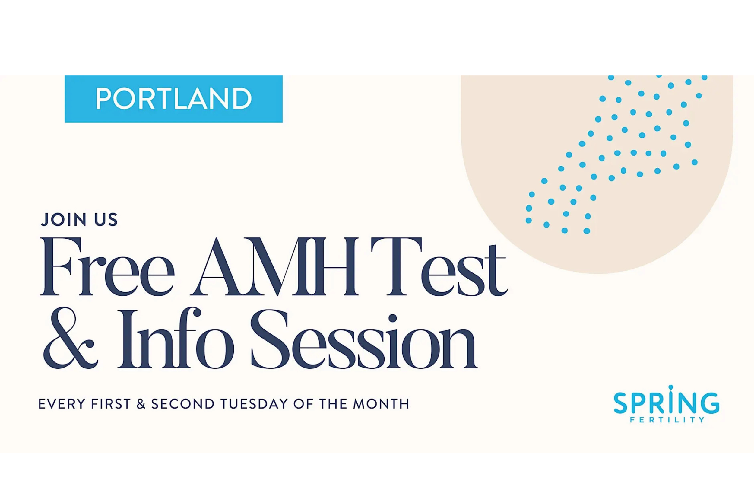 Free AMH Test &amp; Info Session hosted by Spring Fertility