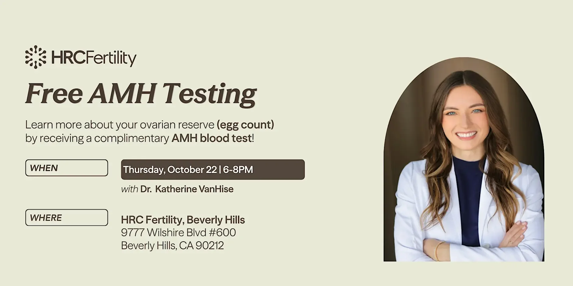 Free Fertility Testing Event in Beverly Hills 