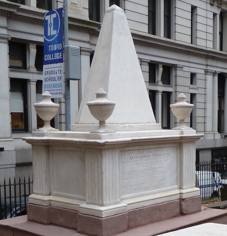 Alexander Hamilton Monument, Trinity Churchyard 