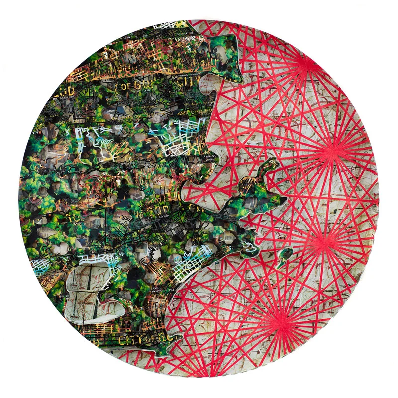 Rio De Janiero , 2016 archival papers and boards 53 x 53 x 4.5" Inquire >