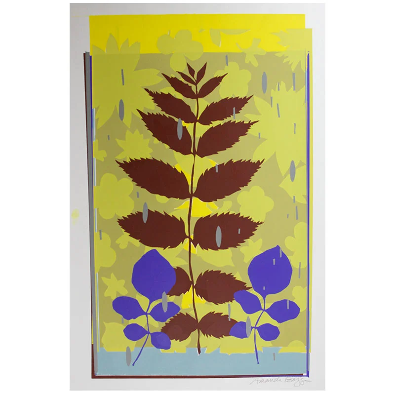Invasive Species #47 , 2013 screenprint monotype 22 x 15" paper Inquire > SOLD