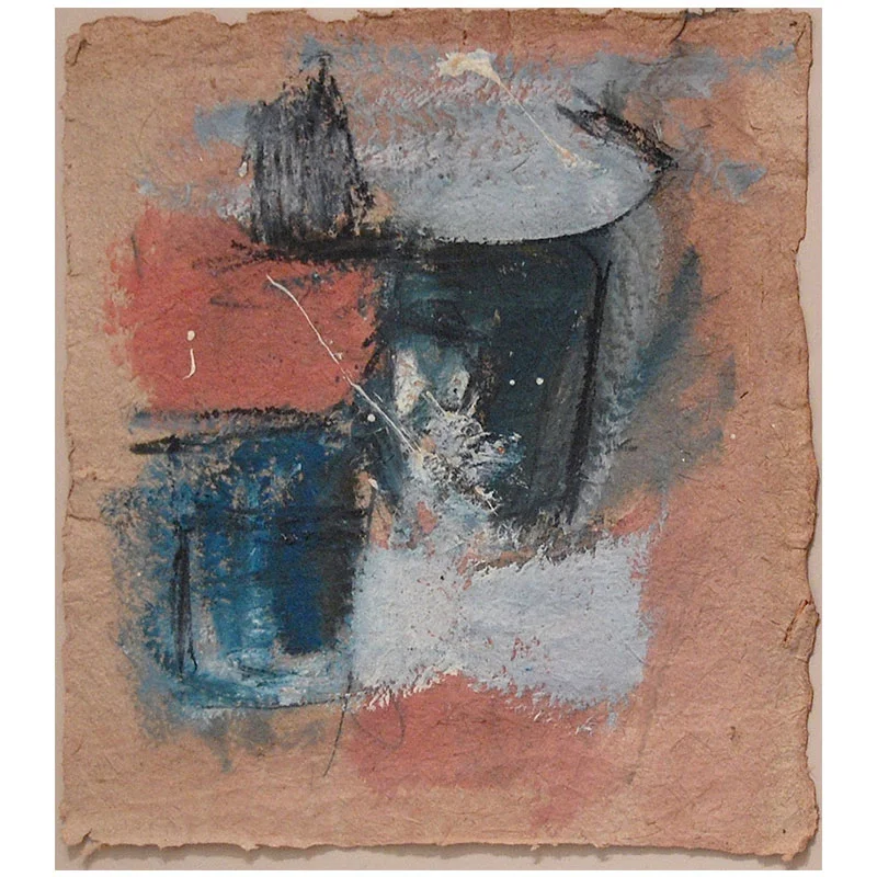 Untitled - BBr 106 oil on handmade paper 18 x 16" paper 26 x 23.5" framed Inquire >
