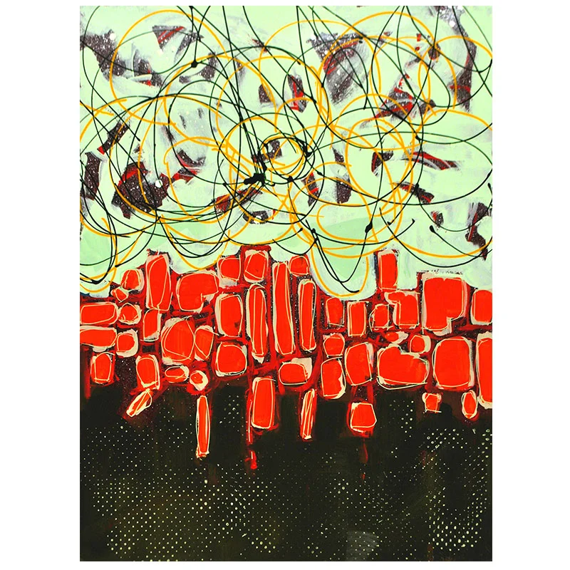Passages #47 , 2015 acrylic and Flashe on paper 30 x 22" paper 34.5 x 27" framed Inquire >