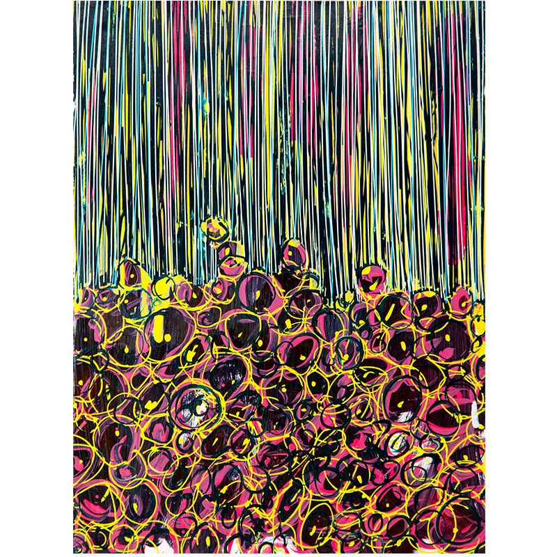 Passages #55 , 2016 acrylic on paper 30 x 22" paper 34.5 x 27" framed Inquire >