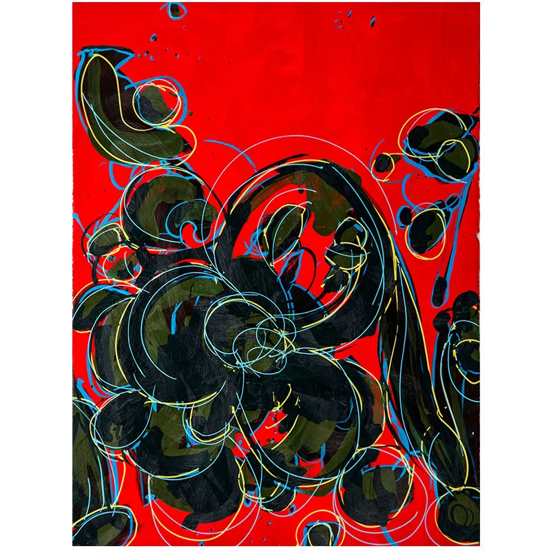 Passages #57 , 2016 acrylic on paper 30 x 22" paper 34.5 x 27" framed Inquire >