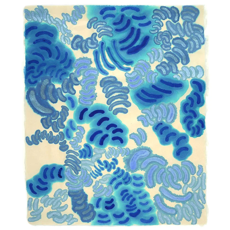 Drawing 1 , 2013 stains and phosphorescent medium on paper 23 x 19.25" Inquire >