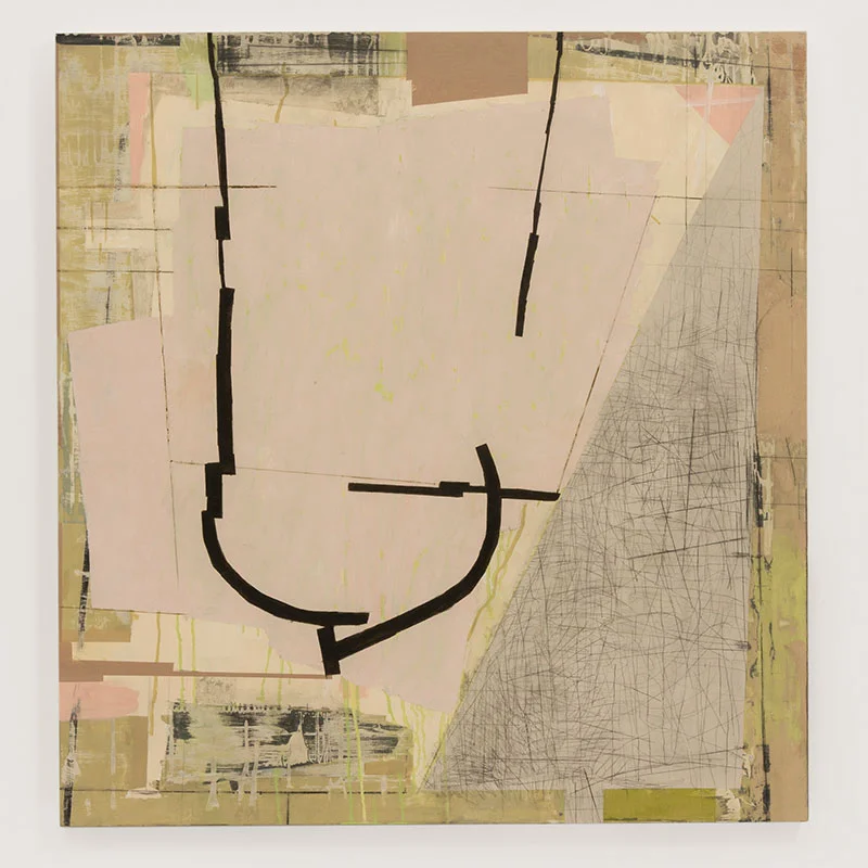 Nostalgia , 2014 oil, pencil and wax on wood 36 x 34 x 2" Inquire >