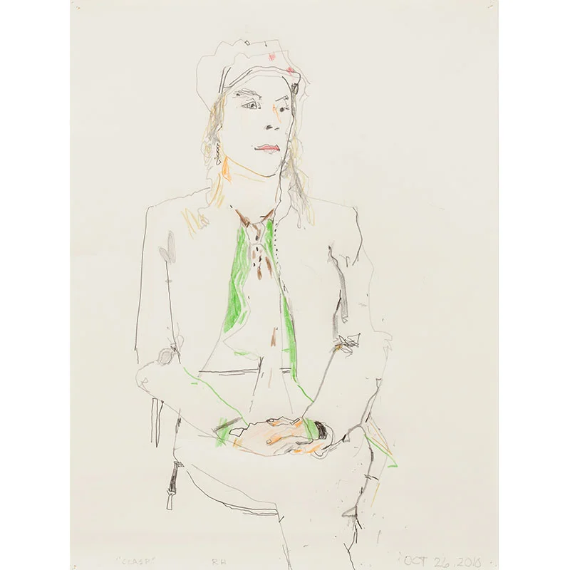 Clasp , 2010 graphite and colored pencil on paper 12 x 9" paper 17.5 x 14.25" framed Inquire >