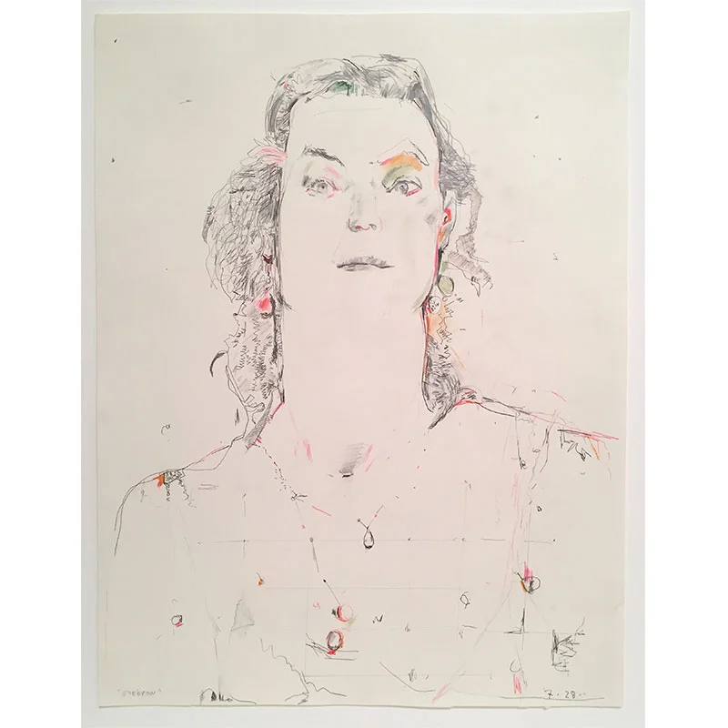 Eyebrow , 2006 mixed media drawing on paper 23.5 x 18" paper Inquire >