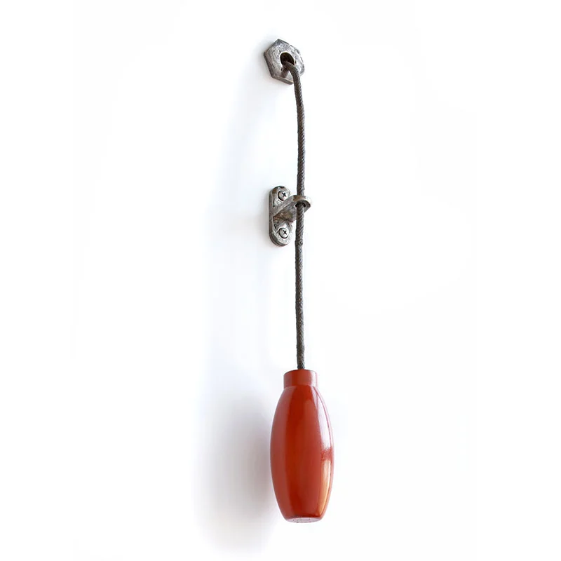 Emergency Brake (Ver. 3) , 2009 walnut, enamel, rope and bronze 16 x 3.5 x 3.5" Edition of 2 Inquire >