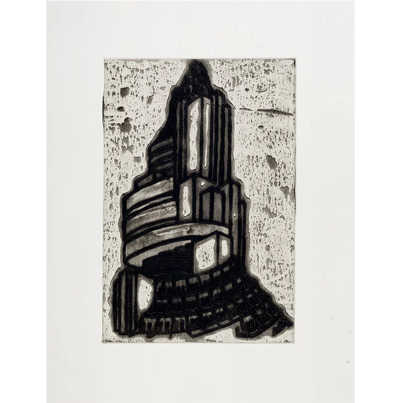 Ideal Structures for a Dubious Future (Spiral Tower) , 2012 explosive Intaglio 11.75 x 8" image 16.75 x 12.75" paper 19 x 15.25" framed Edition of 12 Inquire >