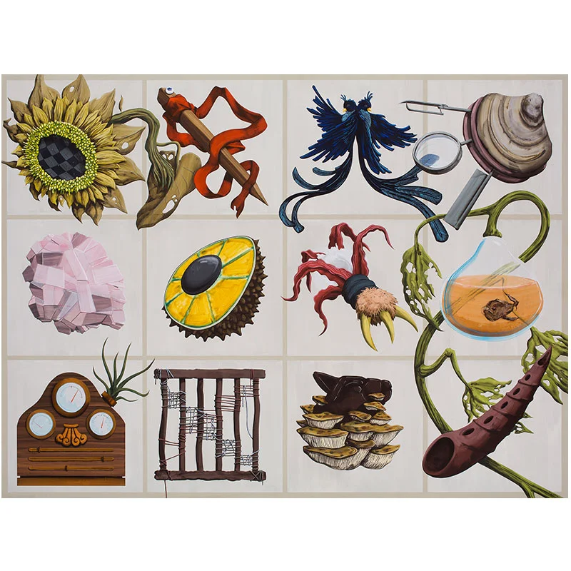 The Conflation of History , 2014 Flashe on canvas over panel 34.5 x 46" Inquire >