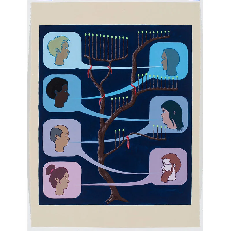 The Seal of the Tree of Consensus , 2016 Flashe on paper 22 x 30" paper Inquire >