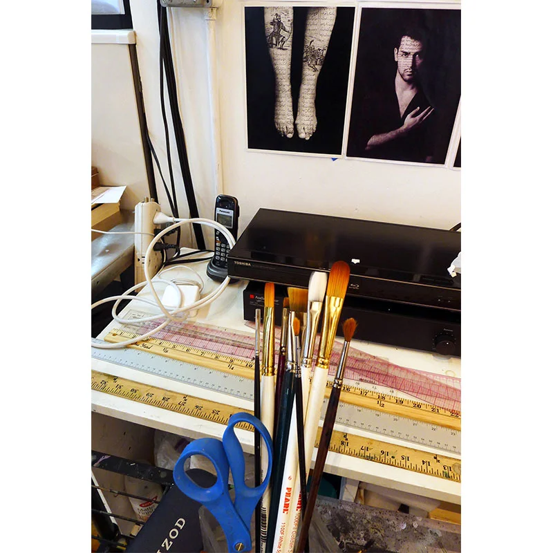Shirin Neshat's studio , 2013 pigment inkjet print 33 x 22" image 44 x 32" framed Inquire >