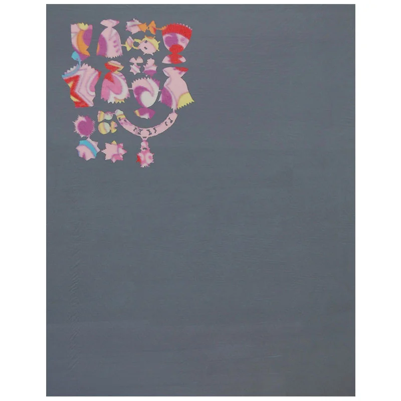 In the Course of Forming an Aggregate View (Dark Gray) , 2012 acrylic on painted fleece on wood panel 30.25 x 23.5" Inquire >