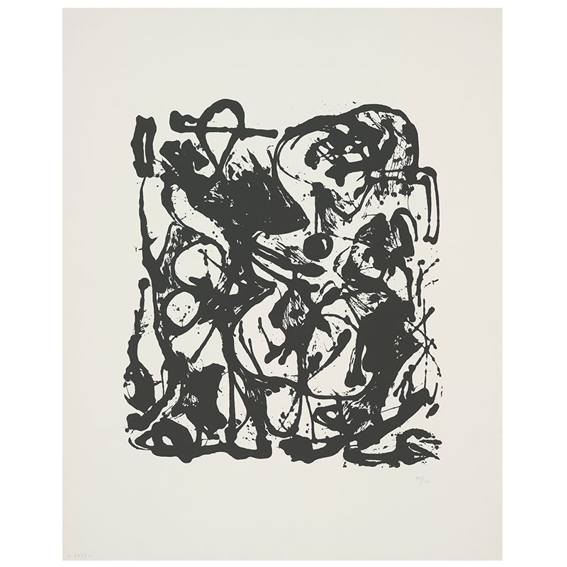 Jackson Pollock Untitled - JPo 2 , 1951 screenprint 29 x 23" paper 33 x 25" framed Edition of 50
