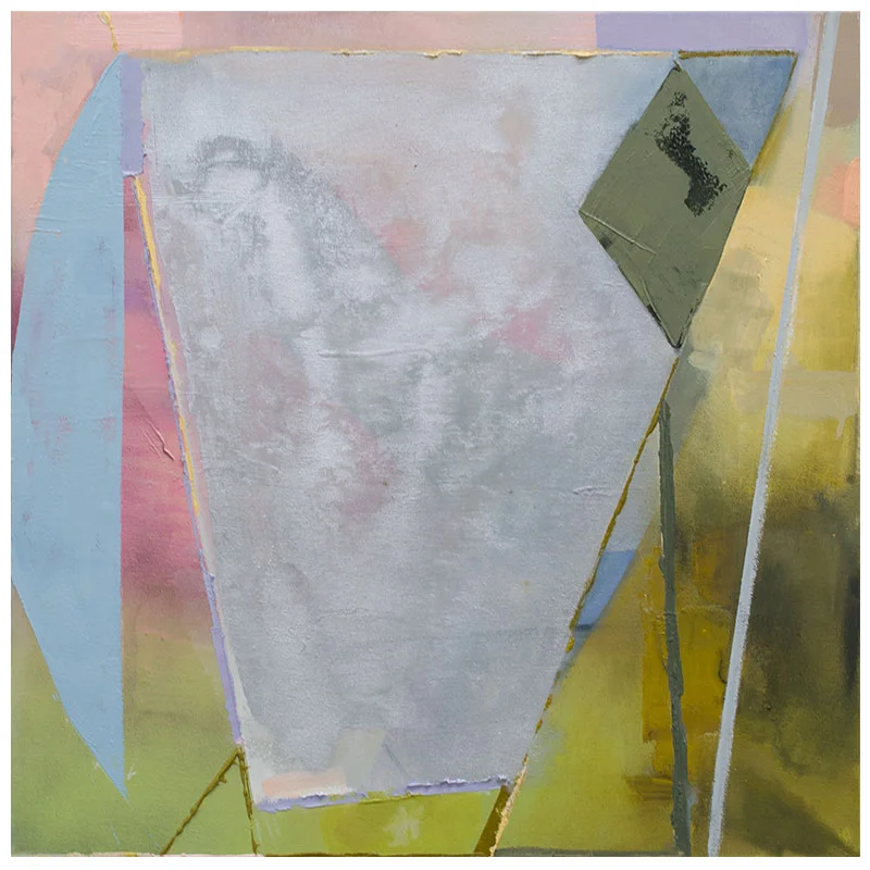 Full Frontal , 2017 oil, spray paint, chalk, graphite on canvas 24 x 24" SOLD