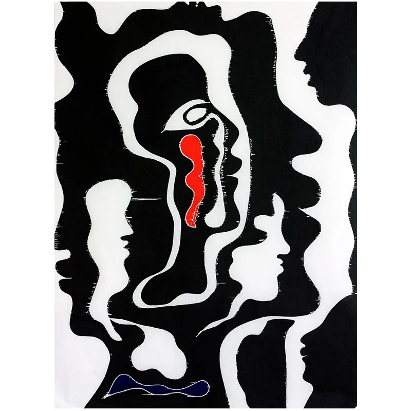 Black in the Midst of the Red, White and Blue , 2017 color woodblock on Kozo paper 39.75 x 29.75" Edition of 20 Inquire >