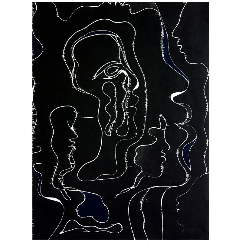 From the Lines of the Brain , 2017 color woodblock Kozo paper 39.75 x 29.75" Edition of 20 Inquire >