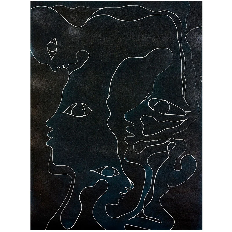 It Starts With The Blood and Ends With the Water , 2017 color woodblock on Kozo paper 39.75 x 29.75" Edition of 20 Inquire >