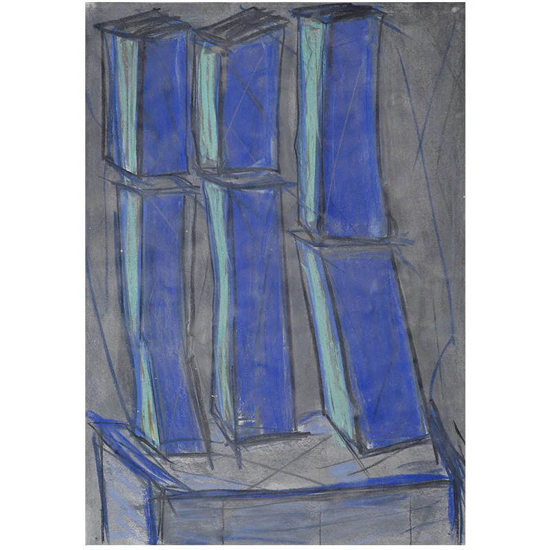 Dennis Gallagher Untitled (DG0139WP) , unknown pastel and charcoal on paper 41.25 x 29.5"