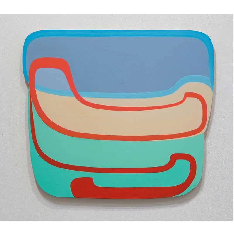 Joanna Pousette-Dart Small Painting #10 , 2010-12 acrylic on canvas on shaped panels 21 x 24"