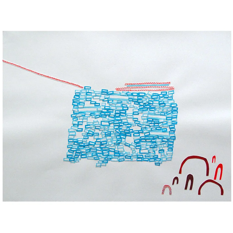 Around II , 2008 acrylic on paper 22.25 x 30 Inquire >