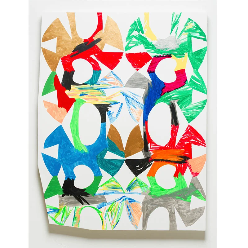 Warrior , 2017 acrylic on shaped canvas 47 x 37" Inquire >