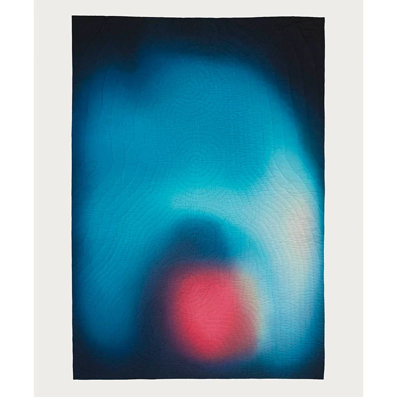 Mona Lisa's aura, after Leonardo da Vinci , 2009 hand-dyed, hand-stitched cotton 34.75 x 25.75" Inquire >