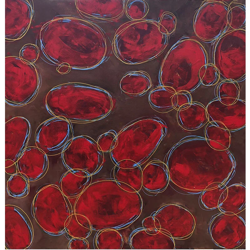 Passages #129: Trace (Riverrock) , 2018 acrylic and Flashe on canvas 44 x 44" Inquire >
