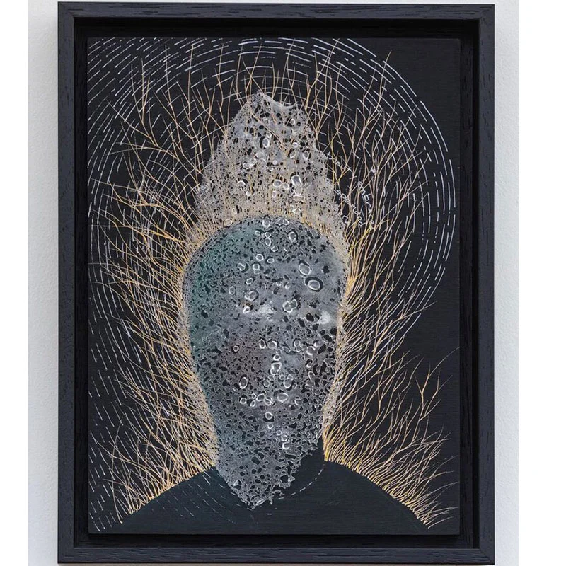 Web of Unknowns , 2017 wood, gouache, ink, glass 13.5 x 10.5 x 2" framed Inquire > SOLD