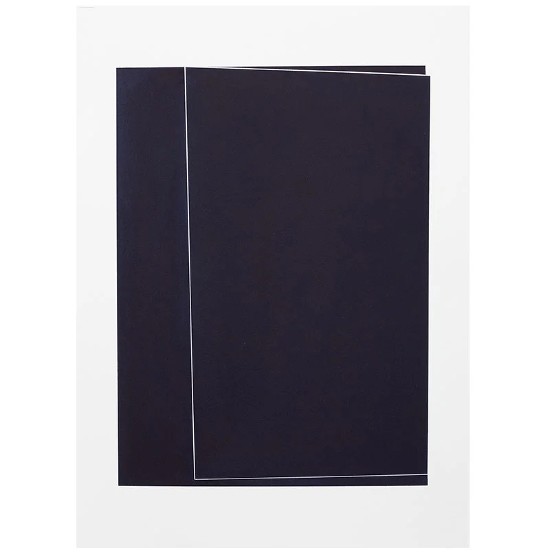 Untitled, 2018-0903 , 2018 indigo pigment in wax on paper 30 x 22" paper Inquire >