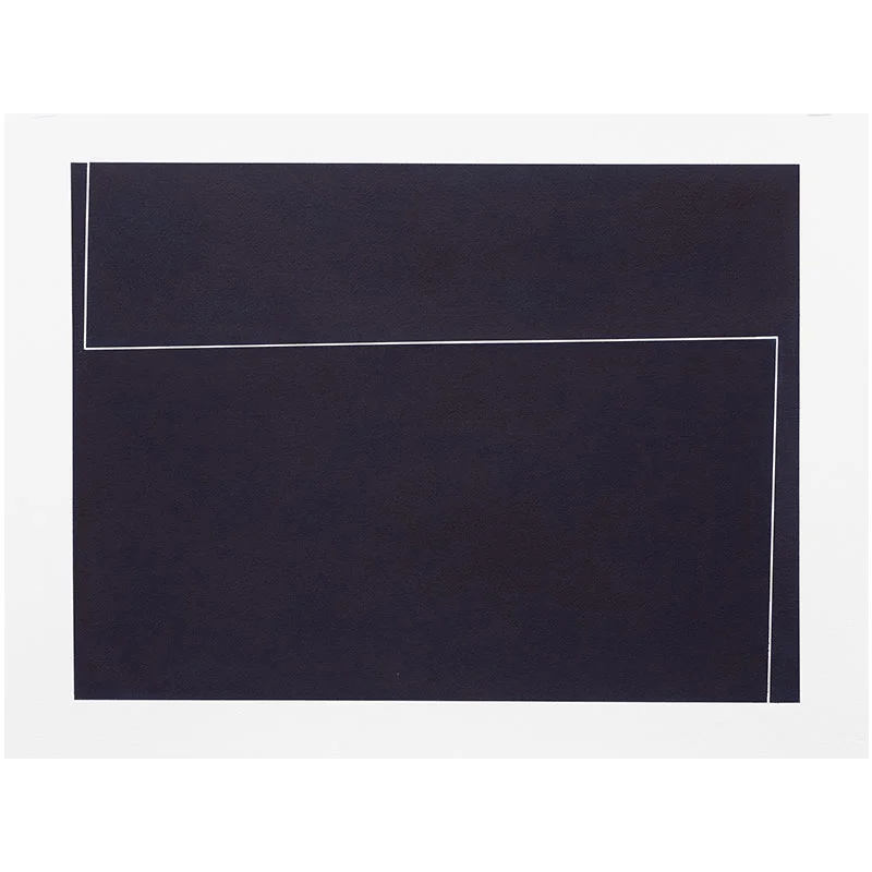 Untitled, 2018-0910 , 2018 indigo pigment in wax on paper 22 x 30" paper Inquire >