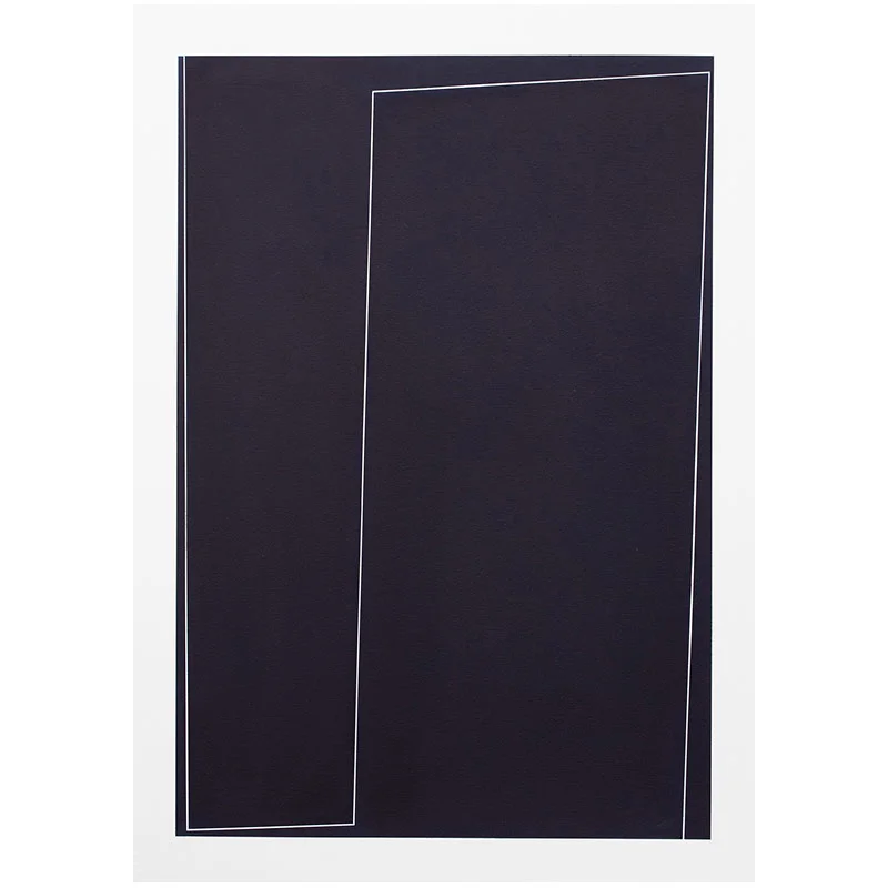 Untitled, 2018-1018 , 2018 indigo pigment in wax on paper 41.5 x 29.5" paper Inquire >