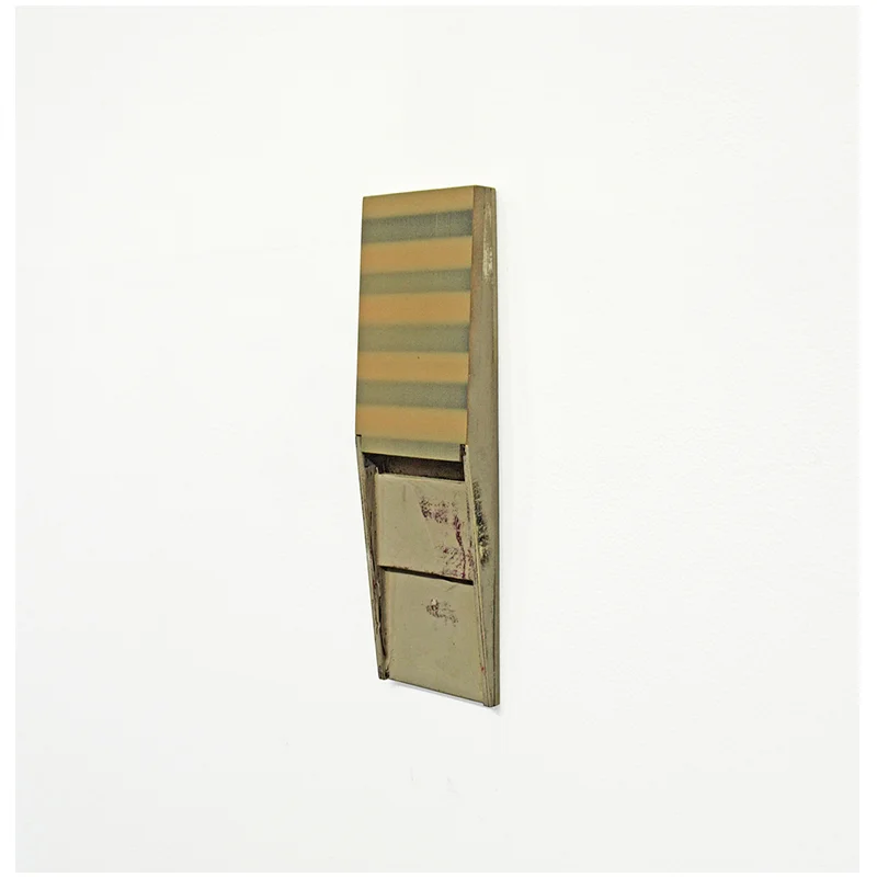 Remake 3 , 2018 acrylic glaze, paint, board and wood 9.25 x 2.75 x 1" Inquire >
