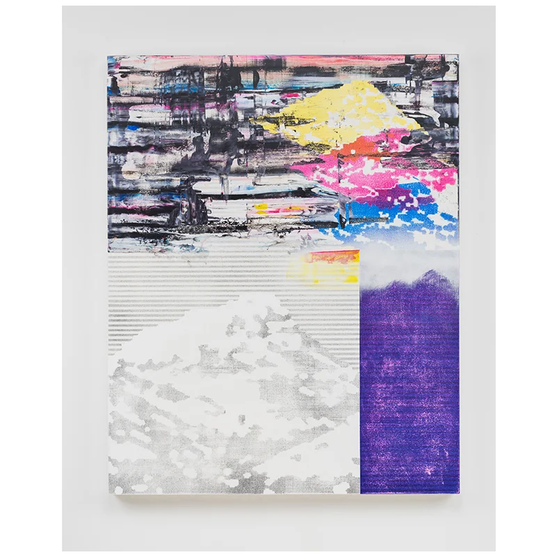 Inscape , 2017 acrylic, watercolor pencil and spray paint on canvas over panel 45 x 36" Inquire >